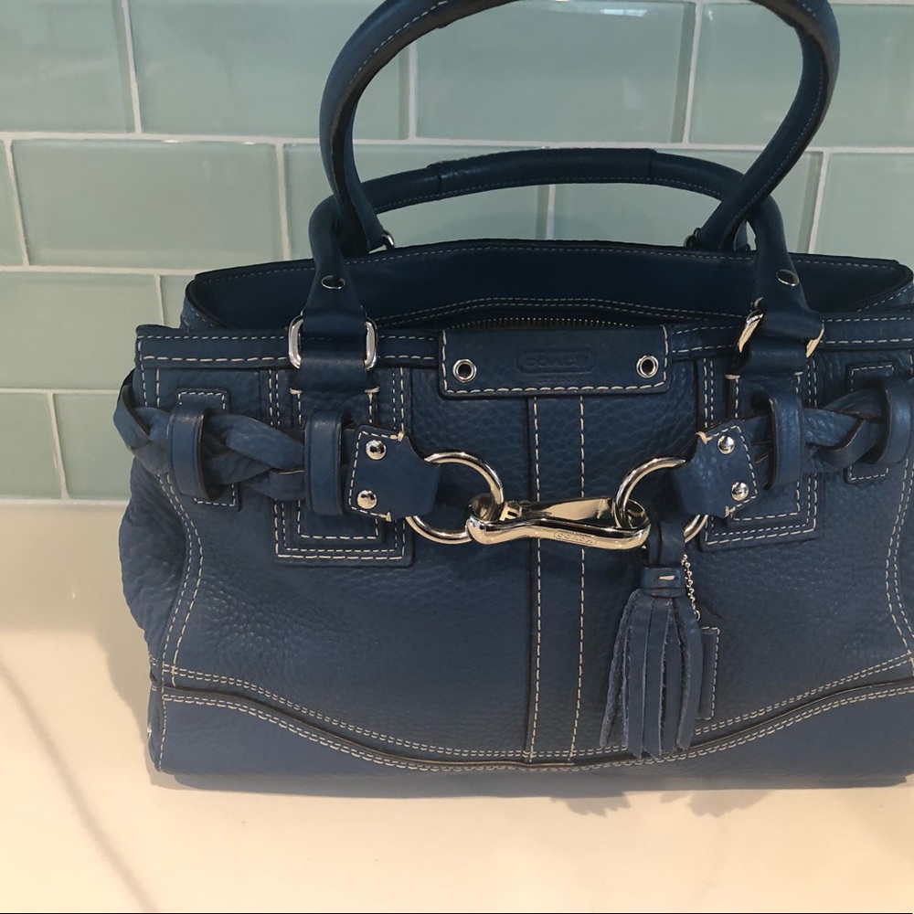 Blue Coach Bag
